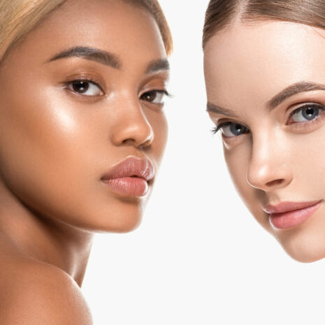 Beauty group women healthy skin care ethnic model